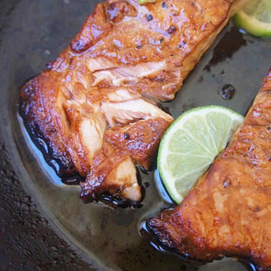Receita de Filé de Salmão CARAMELADO no Mel